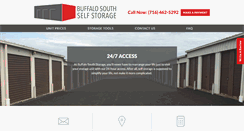 Desktop Screenshot of buffalosouthstorage.com