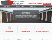 Tablet Screenshot of buffalosouthstorage.com